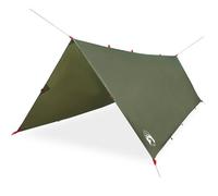 vidaXL Camping Tarp, Tent Tarp for Outdoor Travel Beach, Camping Shelter for Snow Rain, Tarpaulin Shelter, Sunshade, Olive Green Waterproof