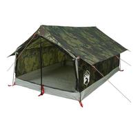 vidaXL Camping Tent 2-Person, Dome Tent for 2, Lightweight Instant Tent for Outdoor Picnic Hiking Backpacking Garden, Camouflage Waterproof
