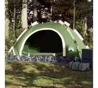 vidaXL Camping Tent 2-Person Green Quick Release UK