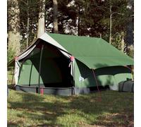 vidaXL Camping Tent 2-Person Green Waterproof