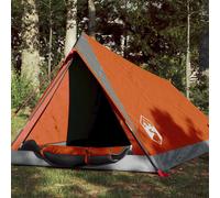 (orange) vidaXL Camping Tent 2 Persons Outdoor Hiking Portable Dome Tent Waterproof