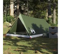 Camping Tent 2-Person Olive Green 185T Polyester PU-Coated 200x120x88cm A-Frame