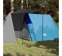 vidaXL Camping Tent 3-Person Blue Waterproof