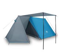 vidaXL Camping Tent, Dome Tent for 3-Person, Lightweight Instant Tent for Outdoor Patio Picnic Hiking Backpacking, Blue Waterproof