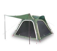 vidaXL Camping Tent 4-Person Patio Dome Tent Green Quick Release Waterproof