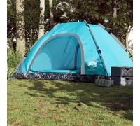 vidaXL Camping Tent 5-Person Blue Quick Release UK