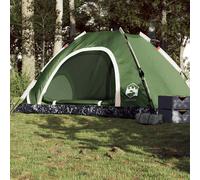 vidaXL Camping Tent 5-Person Green Quick Release UK