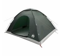 vidaXL Camping Tent 6-Person Army Green 185T Polyester with PU coating