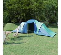 vidaXL Camping Tent 6 Persons Blue and Green