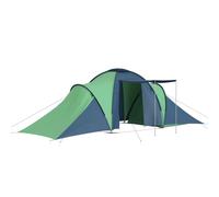 vidaXL Camping Tent 6 Persons Blue and Green Sun Shade Shelter Hiking Outdoor