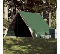 vidaXL Camping Tent A-Frame 2-Person Green Waterproof
