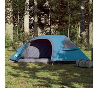 vidaXL Camping Tent Dome 1-Person Blue Waterproof