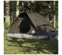 vidaXL Camping Tent Dome 2-Person Brown Waterproof