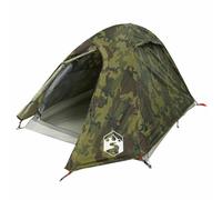 vidaXL Camping Tent Dome 2-Person Camouflage Waterproof