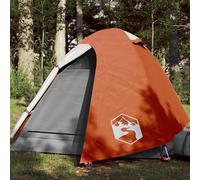 vidaXL Camping Tent Dome 2-Person Orange Waterproof