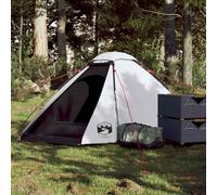 vidaXL Camping Tent Dome for 2-Person - White Blackout Fabric, Waterproof & Wind-Resistant, Portable with Easy Setup