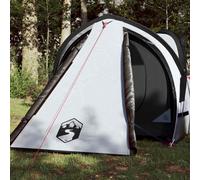 VidaXL Lightweight Camping Tent 2-Person Dome - Durable & Water-Resistant with 185T Taffeta Fabric, Blackout Functionality and Easy Setup - Ideal for Summer Camping and Hiking Adventures - White