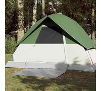 vidaXL Camping Tent Dome 3-Person Green Waterproof