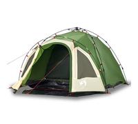 Camping Tent Dome 3-Person Green 308x236x158.5cm 190T Polyester PU Waterproof