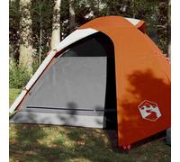 vidaXL Camping Tent Dome 3-Person Orange Waterproof