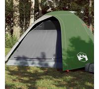 (green, 267 x 272 x 145 cm) vidaXL Camping Tent 4 Persons Portable Outdoor Hiking Dome Tent Waterproof