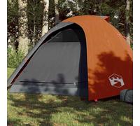 (orange, 267 x 272 x 145 cm) vidaXL Camping Tent 4 Persons Portable Outdoor Hiking Dome Tent Waterproof