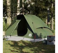 (olive green, 4-person) vidaXL Family Tent Dome 6-Person Outdoor Lightweight Camping Tent Waterproof