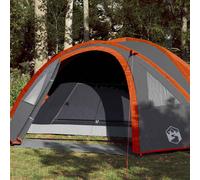 (orange, 300 x 250 x 132 cm) vidaXL Camping Tent 4 Persons Outdoor Hiking Portable Dome Tent 185T Taffeta