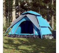 (Blue, 250 x 250 x 155 cm) vidaXL Camping Tent Dome Tent Lightweight Tent Blackout Fabric Quick Release
