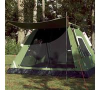 vidaXL Camping Tent Dome 5-Person Green Quick Release