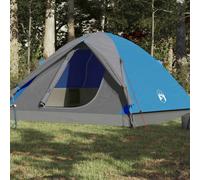 vidaXL Camping Tent Dome 6-Person Blue Waterproof