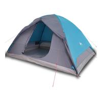 vidaXL Camping Tent Dome 6-Person Lightweight Tent Dome Tent Blue Waterproof