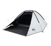 vidaXL Camping Tent Dome for 2-Person - White Blackout Fabric, Waterproof & Wind-Resistant, Portable with Easy Setup