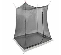 vidaXL Camping Tent Hexagonal Compact Camping Tent for 2 Adults Lightweight Windproof Shelter with Zipper and Ground Anchors Breathable Mesh Outdoor Grey Black Accessory