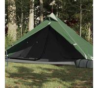 vidaXL Camping Tent Tipi 1-Person Green Waterproof UK