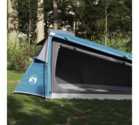 vidaXL Camping Tent Tunnel 2-Person Blue Waterproof
