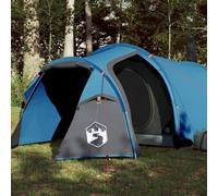vidaXL Camping Tent Tunnel 2-Person Blue Waterproof
