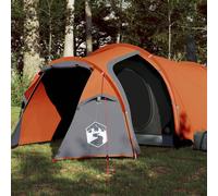 (orange, 2-person) vidaXL Camping Tent Portable Outdoor Hiking Dome Tent Blackout Fabric Waterproof