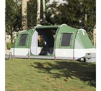 vidaXL Camping Tent Tunnel 4-Person Green Waterproof