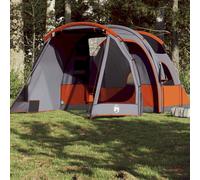 (grey, 4-person) vidaXL Family Tent 6-Person Outdoor Lightweight Tent Camping Tent Waterproof