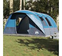 vidaXL Camping Tent Tunnel 5-Person Blue Waterproof UK