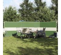 vidaXL Camping Windbreak - Green Waterproof Barrier, Outdoor Windbreaker 490x123 cm - Secure & Portable Solution with Storage