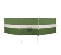 vidaXL Camping Windbreak - Green Waterproof Barrier, Outdoor Windbreaker 490x123 cm - Secure & Portable Solution with Storage