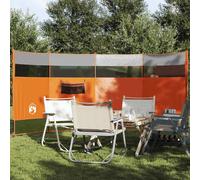 vidaXL Camping Windbreak Orange 366x152x152 cm Waterproof