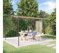 vidaXL Canopy Taupe 4x3 m 180 g/m² Fabric and Steel