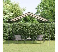 vidaXL Canopy Tent Beige 3x3 m Steel and Fabric UK NEW