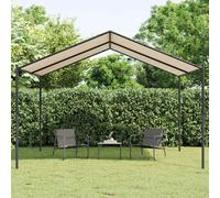 vidaXL Canopy Tent Beige 4x4 m Steel and Fabric
