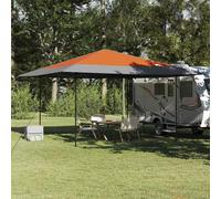 vidaXL Canopy Tent Manual Orange 395 x 395 x 251 cm Fabric
