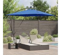 vidaXL Cantilever Banana Parasol Blue 249 x 249 x 250 cm