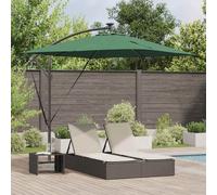 vidaXL Cantilever Banana Parasol Green 249 x 249 x 250 cm